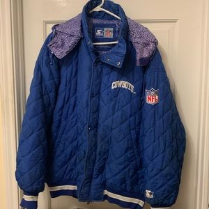 Vintage 90s Starter Dallas Cowboys Puffer Jacket Men’s XL